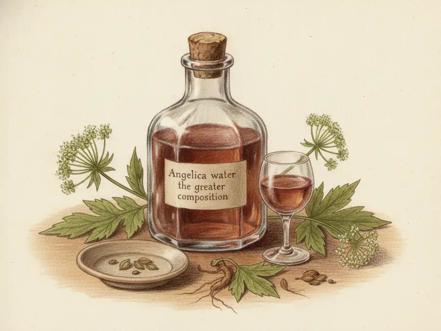 Angelica water the greater composition — illustration