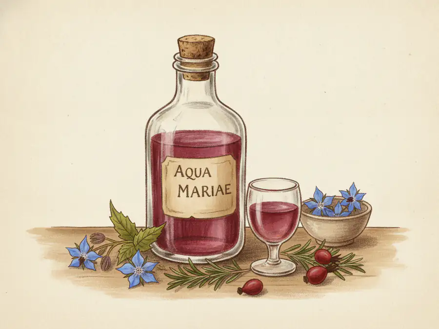 Aqua Mariae Is Made Thus — illustration