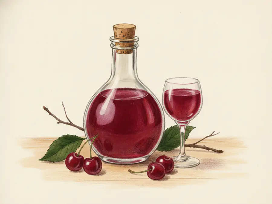 Morello Cherry Cordial — illustration