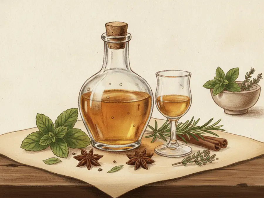 Usque - Bath or Irish Aqua Vitae Is Made Thus — illustration